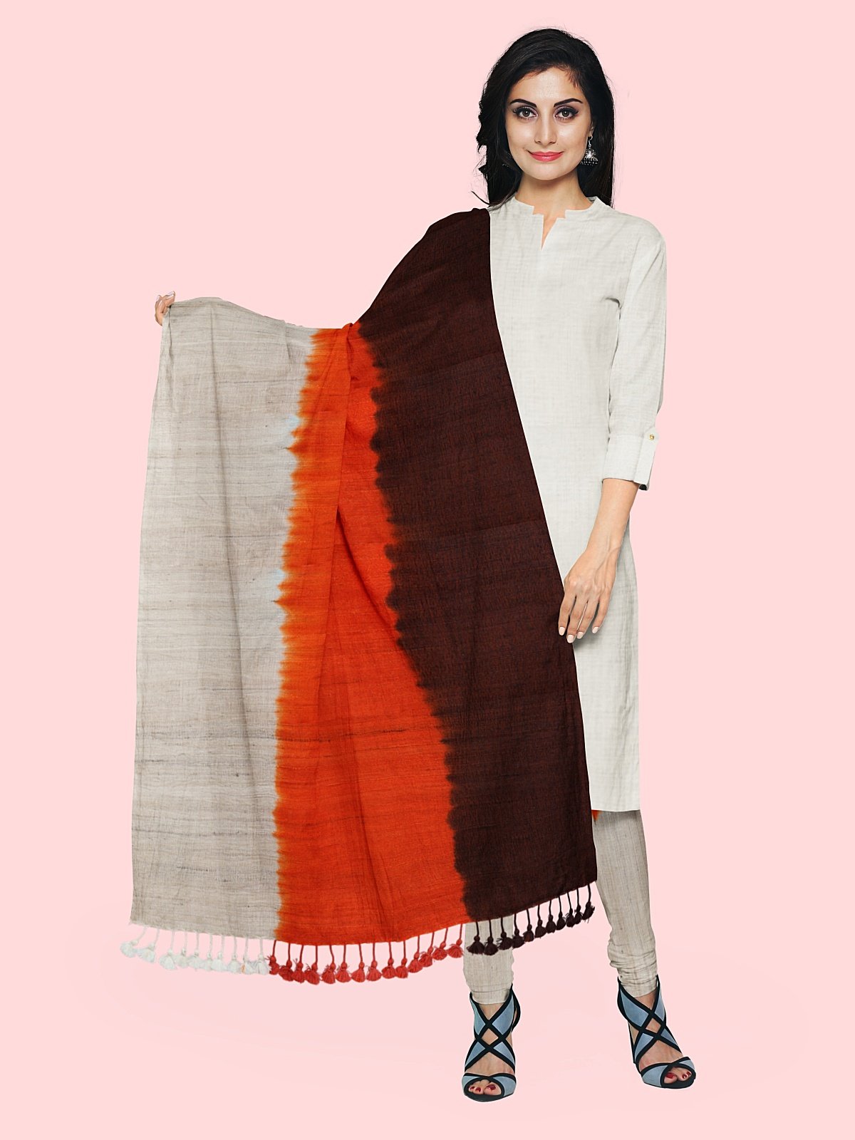 3 Shade Bleed Style Stole (2)