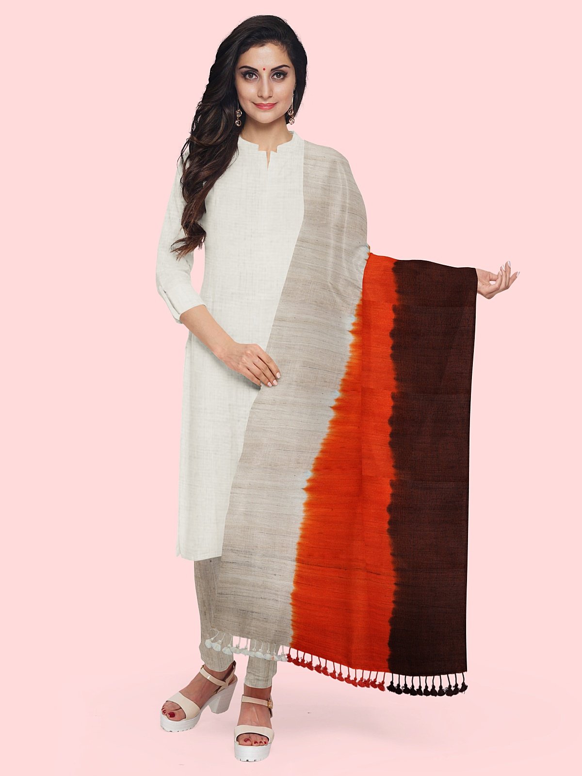3 Shade Bleed Style Stole (3)