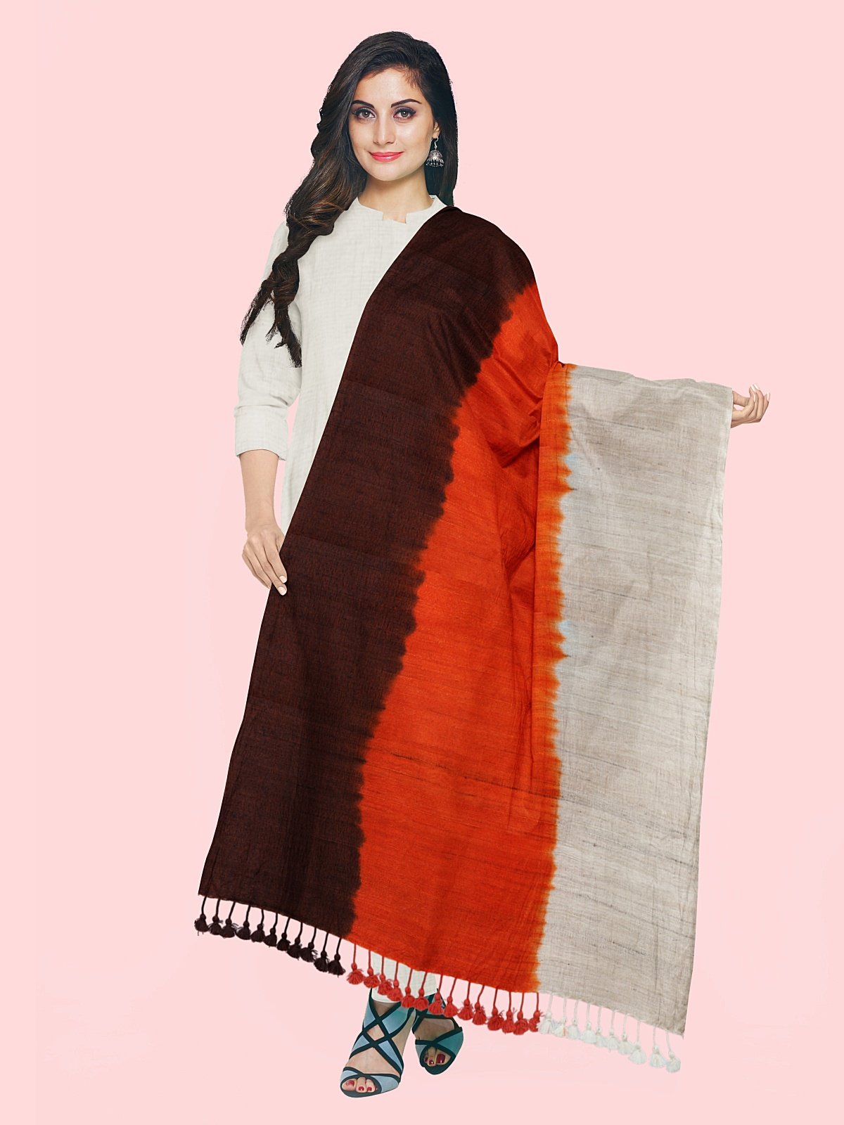3 Shade Bleed Style Stole (4)