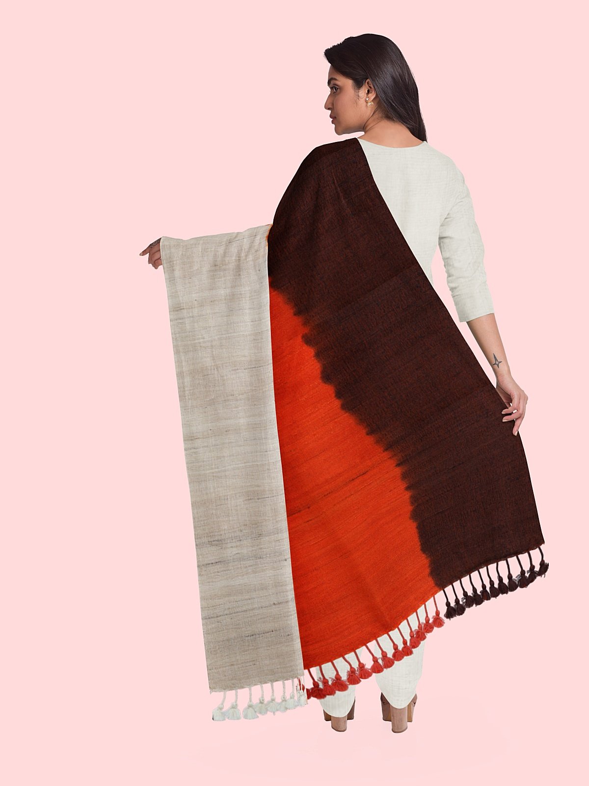 3 Shade Bleed Style Stole (5)