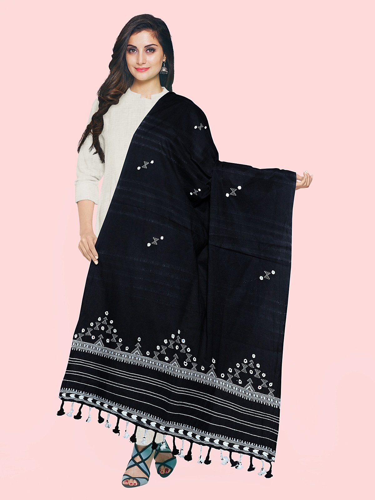 Handmade Royal Kutch Cashmilon Stole (4)