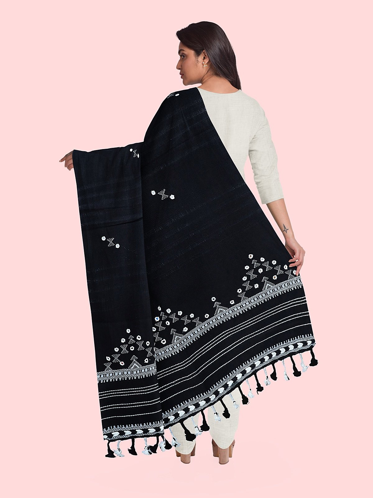 Handmade Royal Kutch Cashmilon Stole (5)