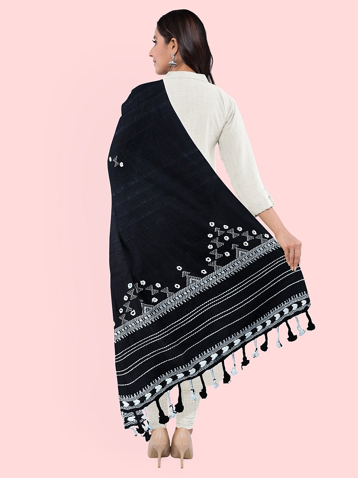 Handmade Royal Kutch Cashmilon Stole (8)