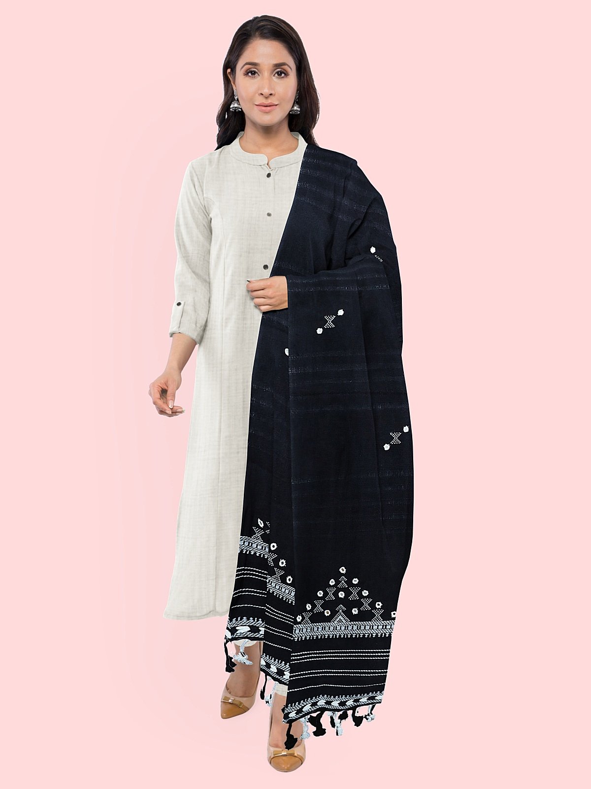 Handmade Royal Kutch Cashmilon Stole (9)