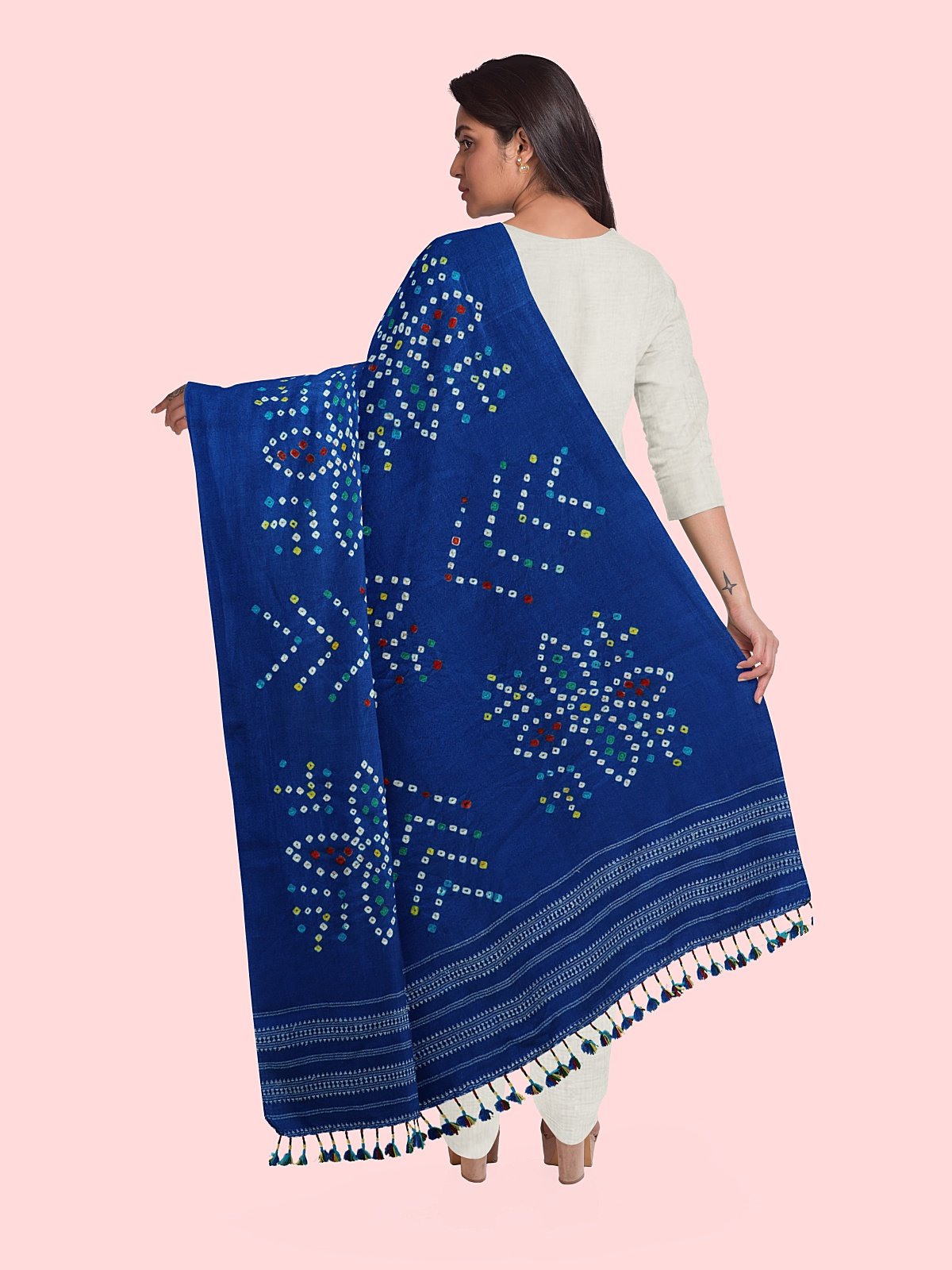 Handmade Woven Cashmilon Stole (5)